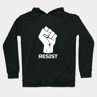 Resist with fist 1 - in white Hoodie